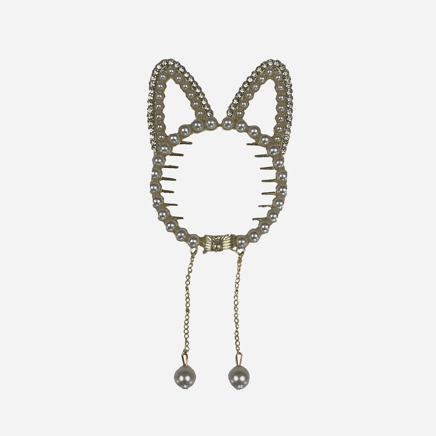 Pearl Ears Hair Comb