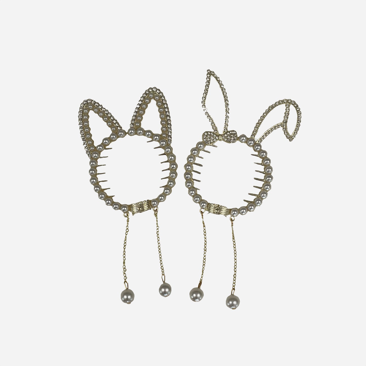 Pearl Ears Hair Comb